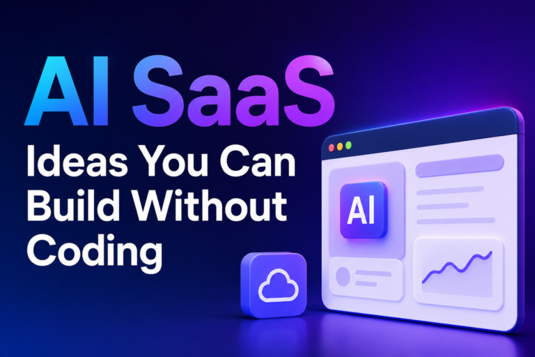 AI SaaS Ideas You Can Build Without Coding